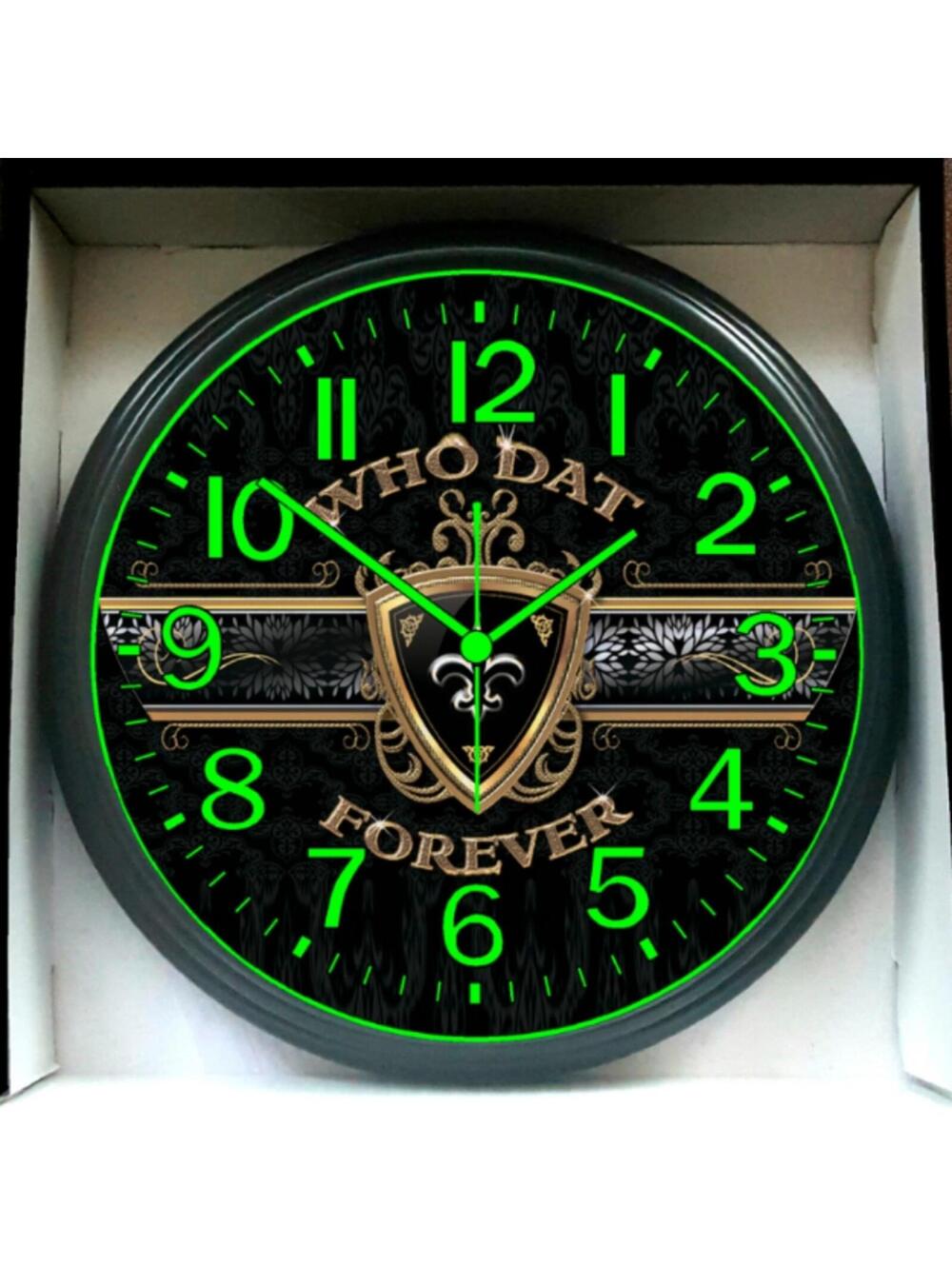 Louisiana Saints NFL Glow In The Dark Wall Clock New, We Have All NFL Teams